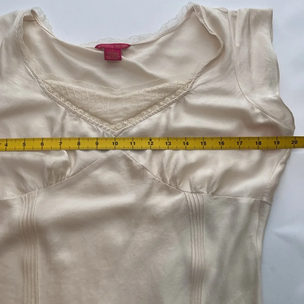 Vintage Sunny Leigh Romantic Silk Blouse size Large - Picture 7 of 7